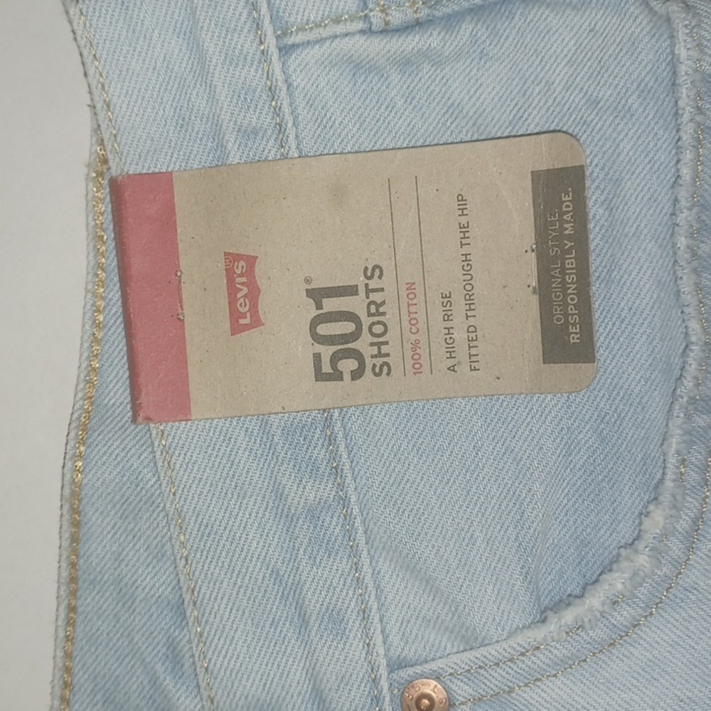 Levi's 501 Button-Fly Shorts Size-18W NWT - Picture 2 of 5